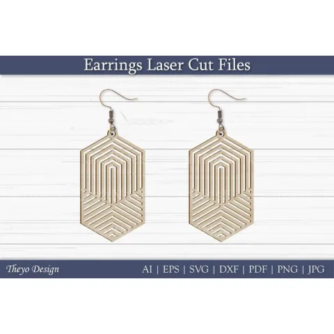 Earrings Laser Cut SVG Bundle