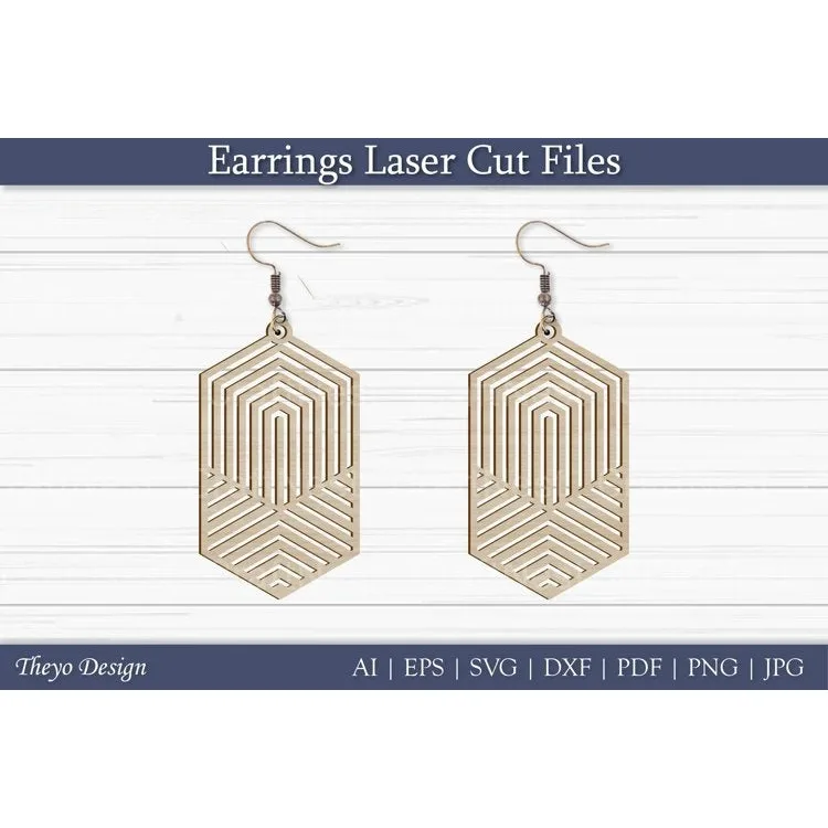 Earrings Laser Cut SVG Bundle