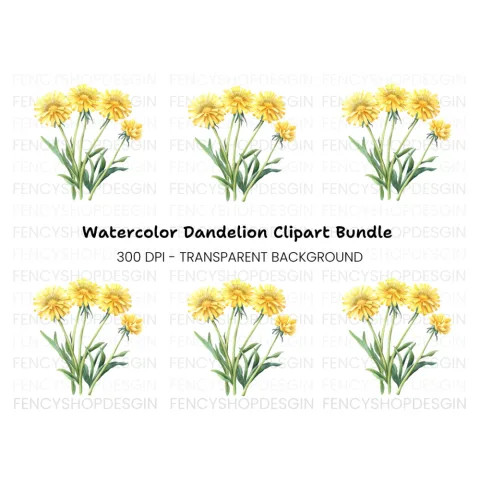 Dandelion Clipart Bundle