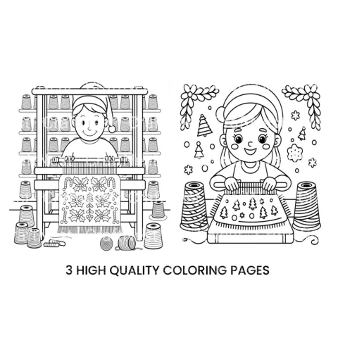 Christmas Weaving Fun Coloring Books