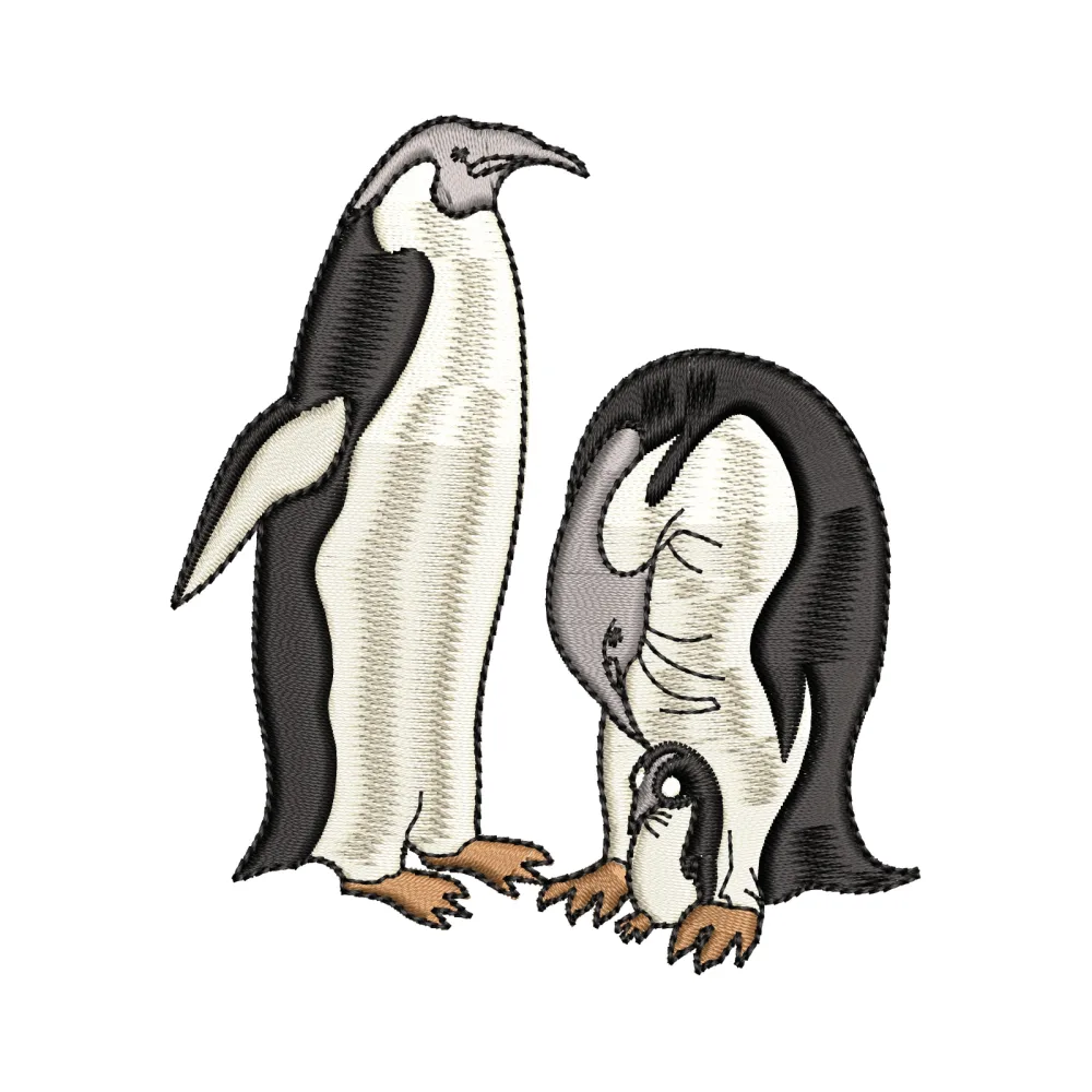 Penguin Embroidery Design