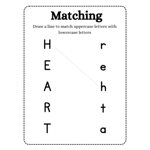 Alphabet Letter Matching Worksheets
