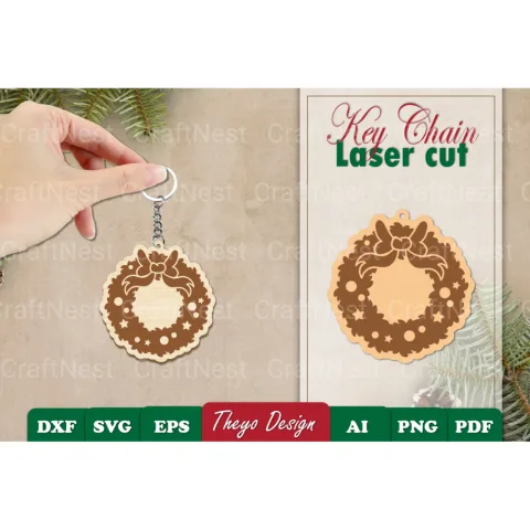 Christmas Keychain SVG Bundle