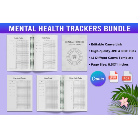 Mental Health Trackers Planner