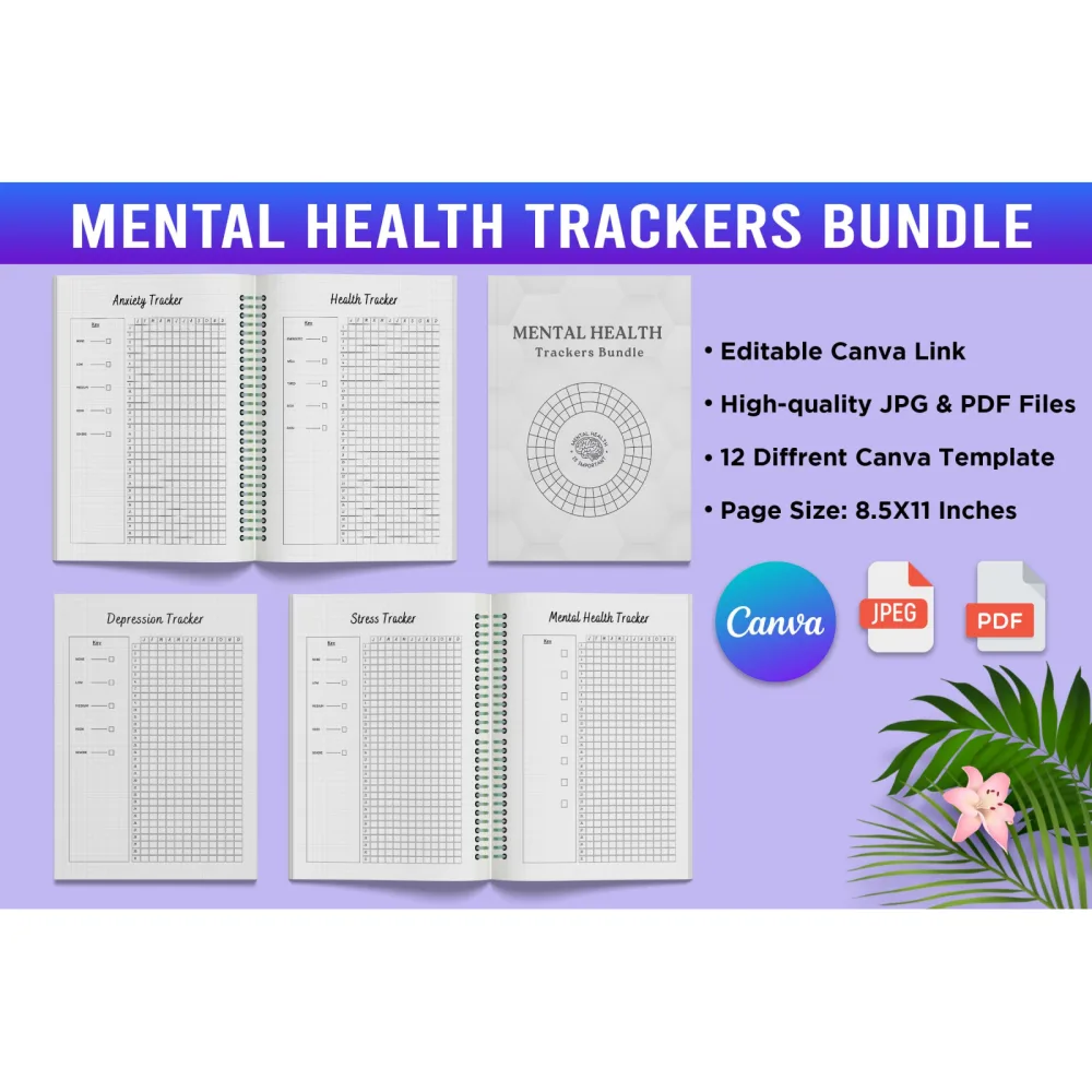 Mental Health Trackers Planner