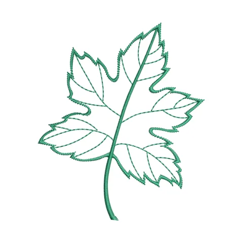 Maple Leaf Embroidery Design
