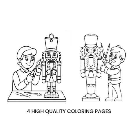 Nutcracker Soldier Christmas Planner Coloring Books