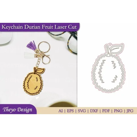 Fruit Keychain SVG Bundle