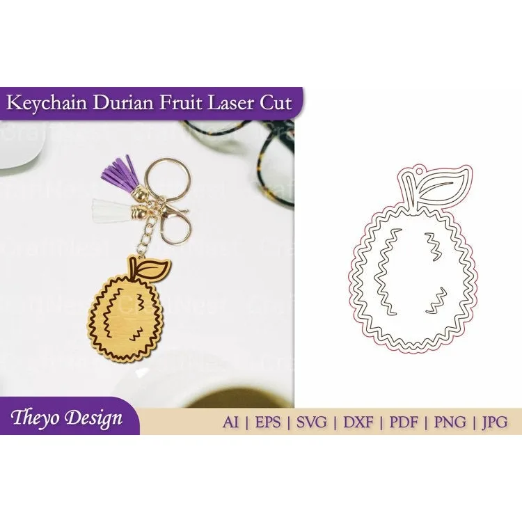 Fruit Keychain SVG Bundle