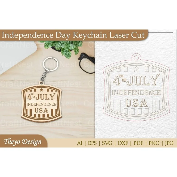 USA Keychain SVG Bundle