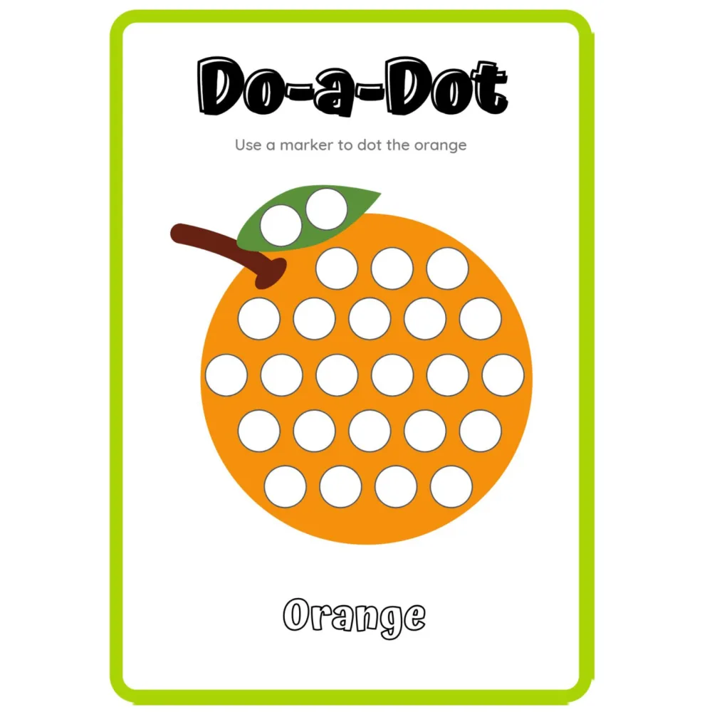 Do a Dot Fruits Vegetables Letters Worksheets