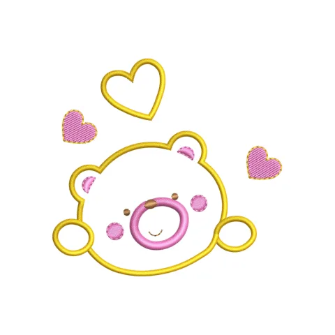 Little Bear Embroidery Design
