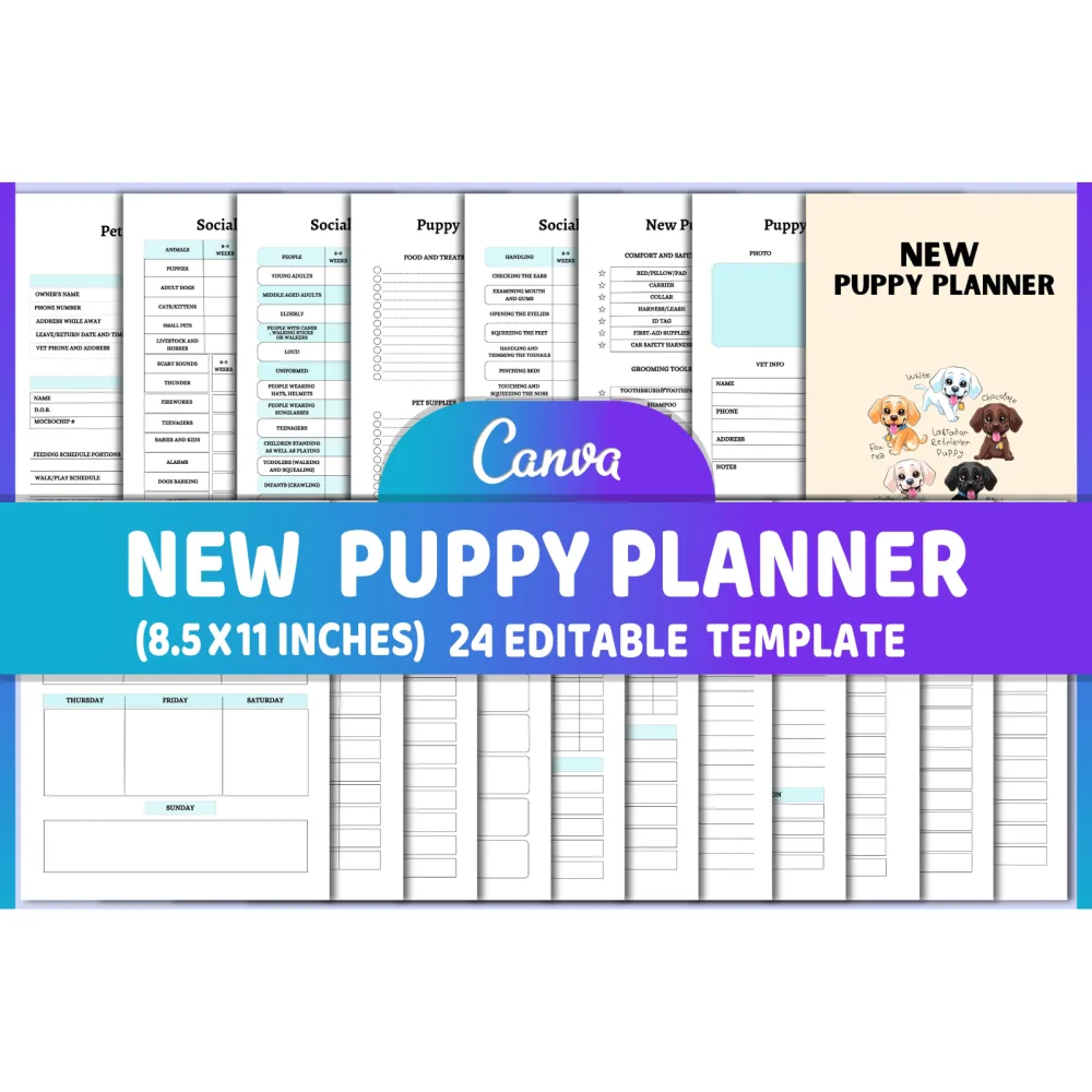 New Puppy Planner