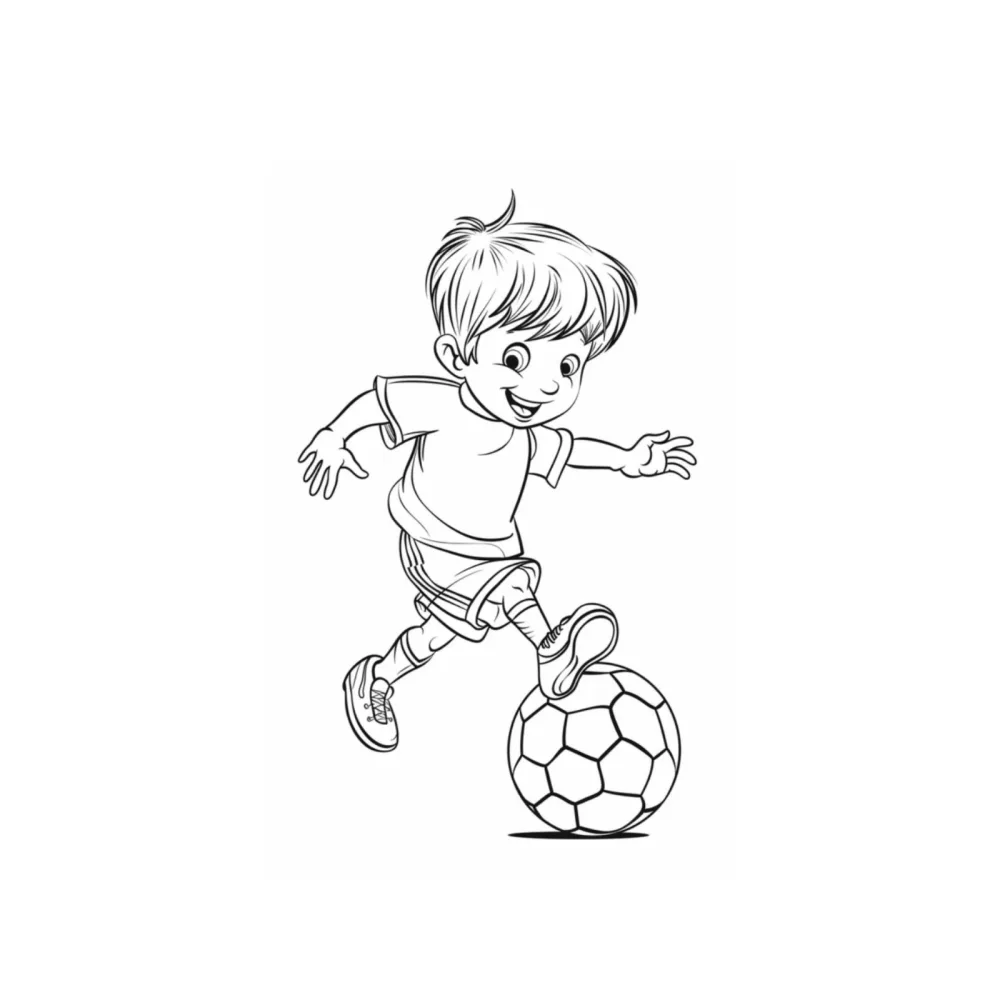 Soccer Coloring Book for Kids