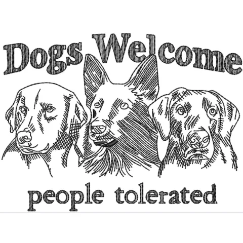 Dog Embroidery Design