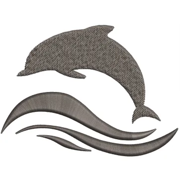 Dolphin Embroidery Design