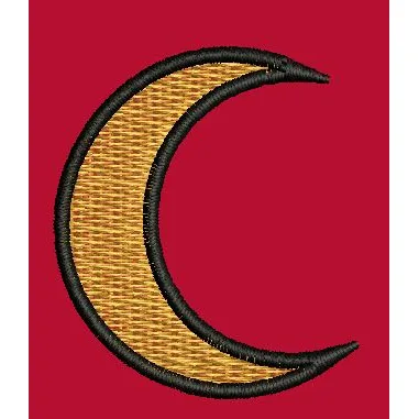 Moon Embroidery Design
