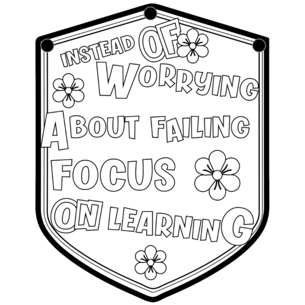 Student Growth Mindset Coloring Pages