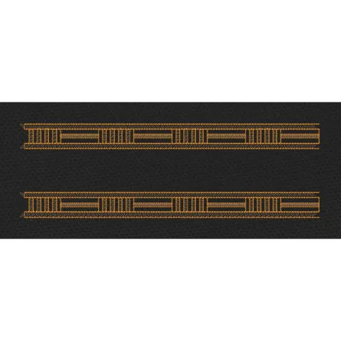 Geometric Block Stripe Border Embroidery Design