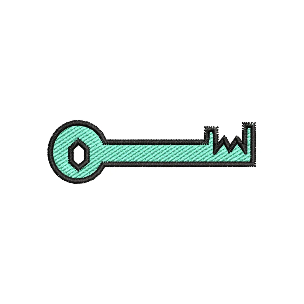 Key of Life Embroidery Design