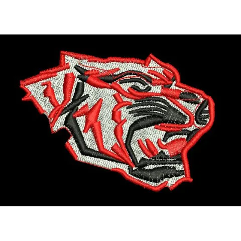 Tiger Profile Mascot Embroidery Design