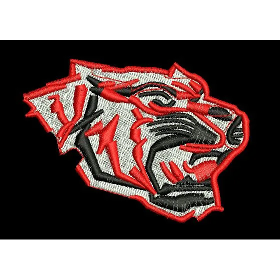Tiger Profile Mascot Embroidery Design