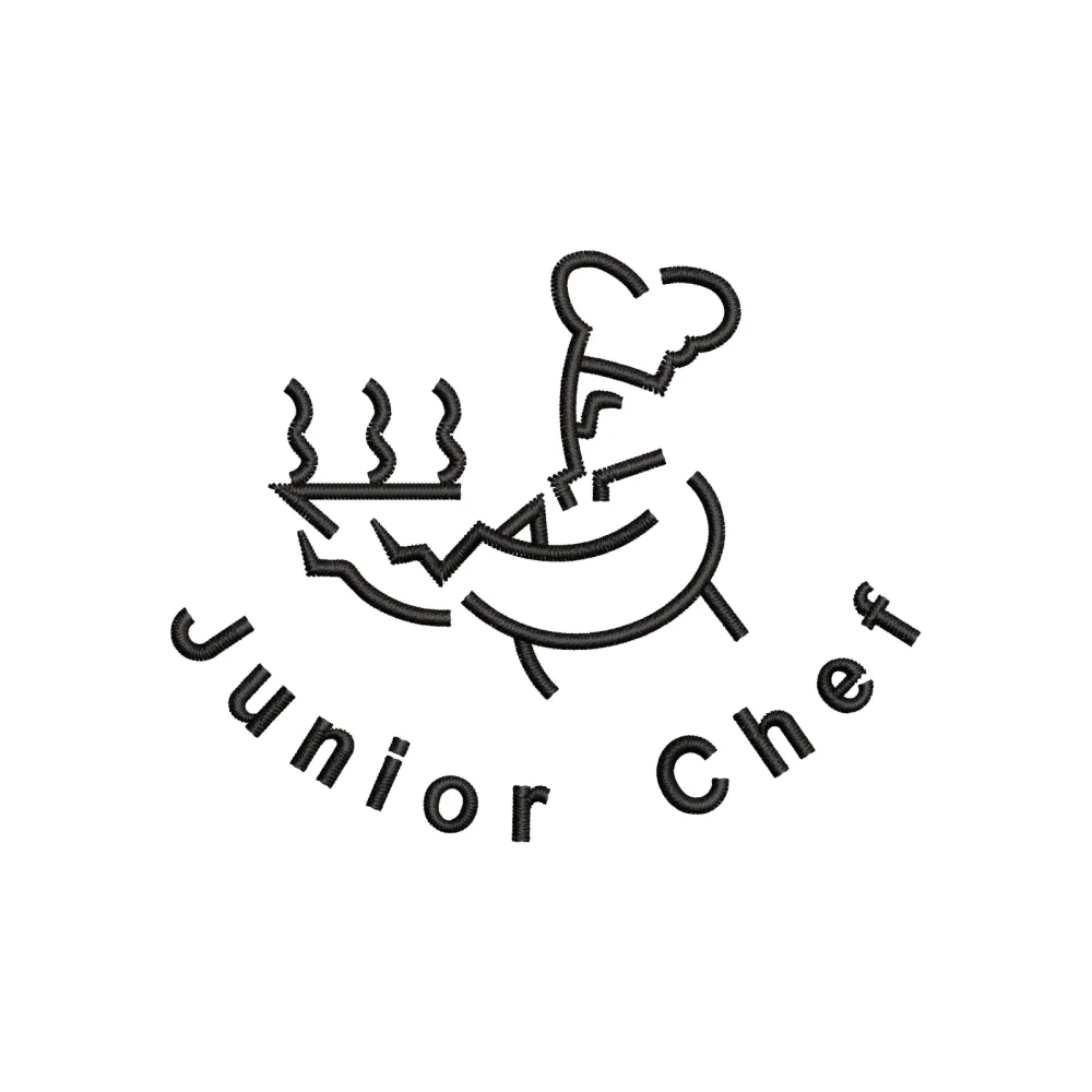 Junior Chef Embroidery Design