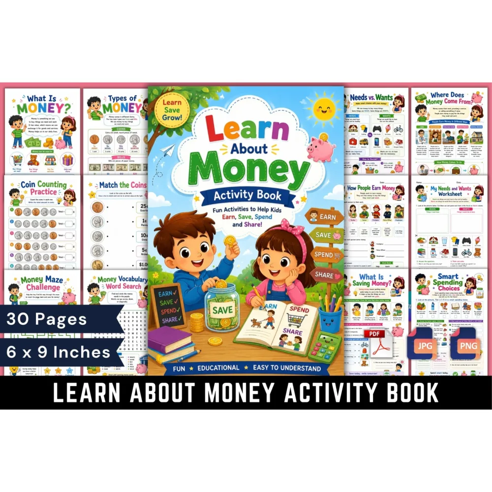 Learn About Money Activity Book