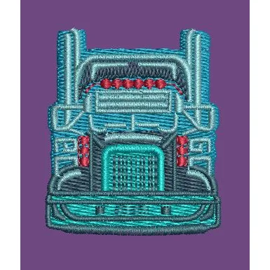 Stylized Truck Embroidery Design