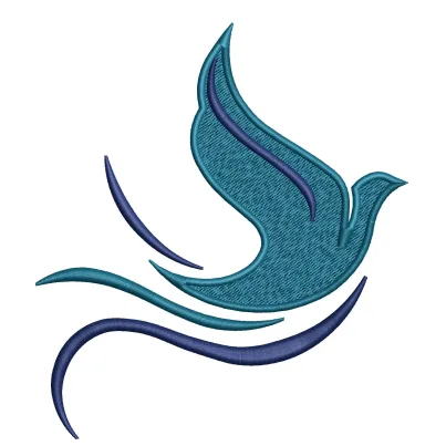 Blue Bird Embroidery Design