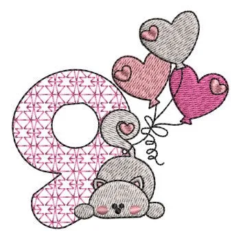 Cat Embroidery Design