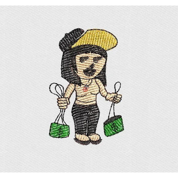 Girl Embroidery Design