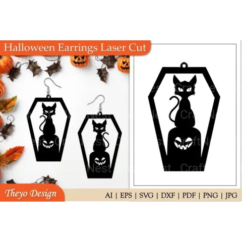 Halloween Earrings: Spooky SVG Bundles