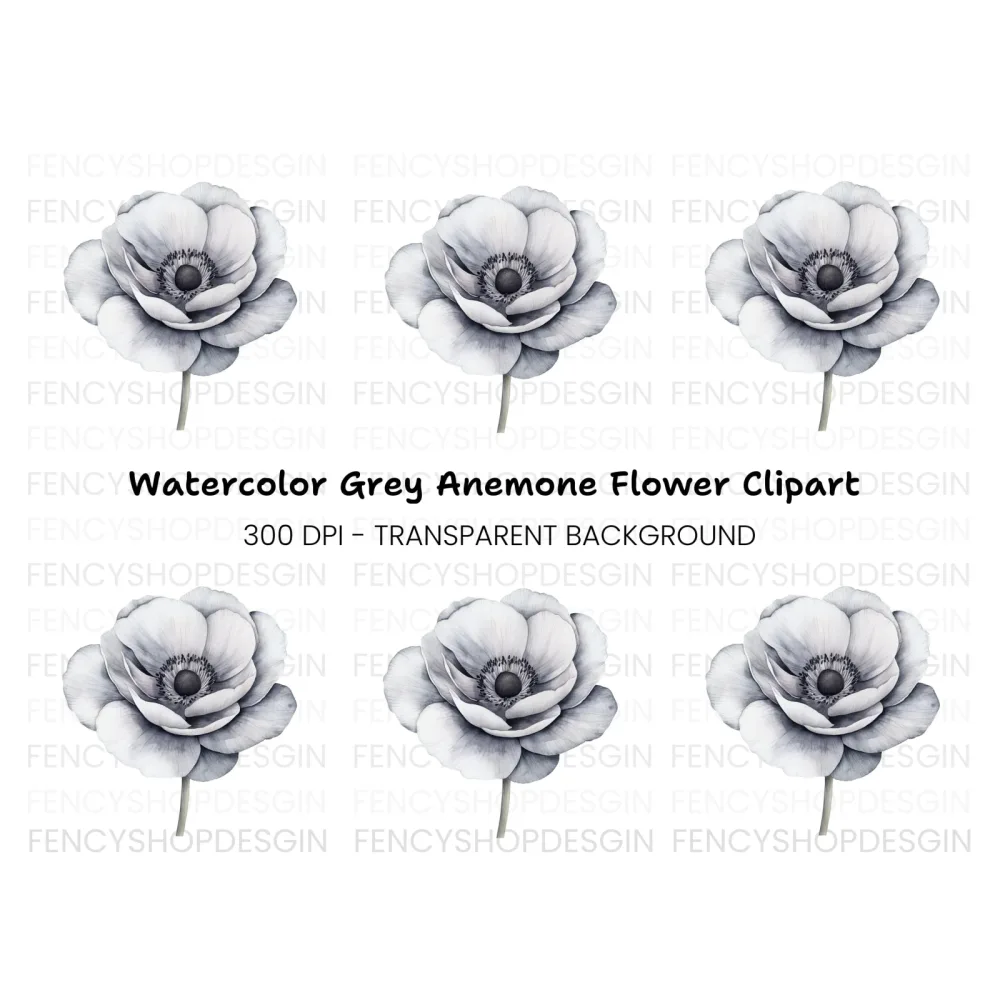 Anemone Clipart Bundle
