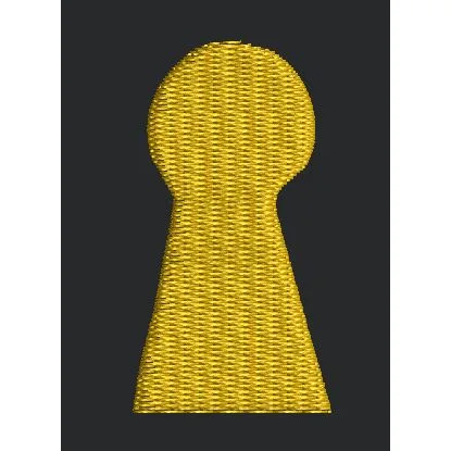 Keyhole Embroidery Design