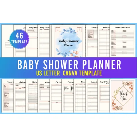 Editable Baby Shower Planner