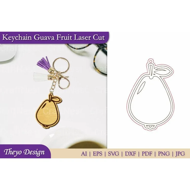 Fruit Keychain SVG Bundle
