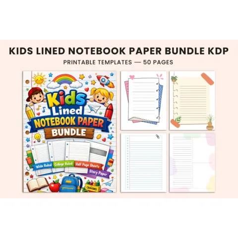 Kids Lined Notebook Planner