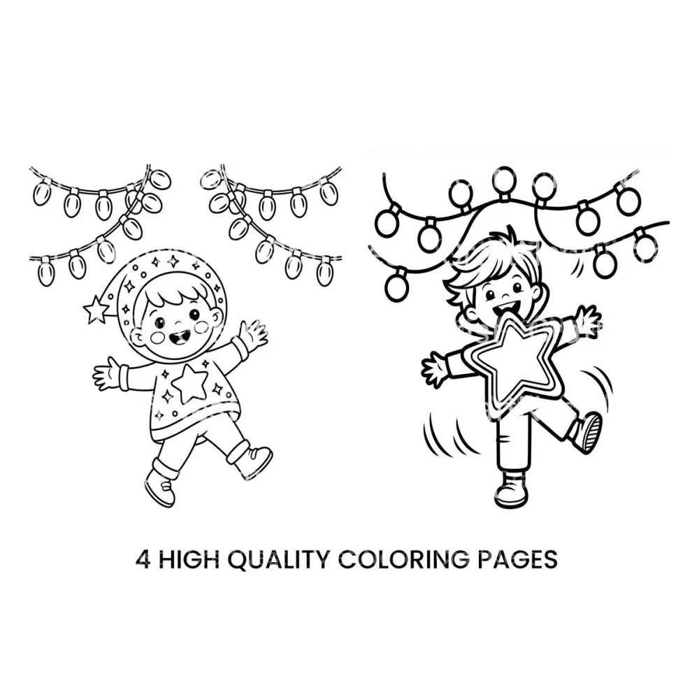 Festive Kids Christmas Coloring Books