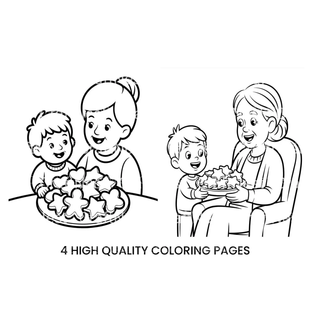 Gingerbread Cookies Coloring Books
