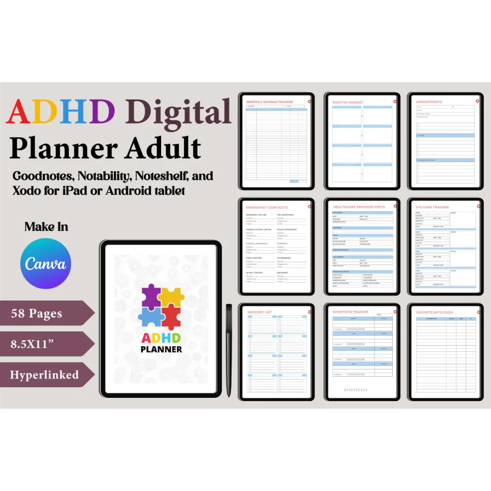 ADHD Adult Planner