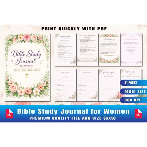 Bible Study Journal for Women