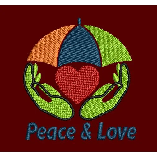 Peace Lover Embroidery Design