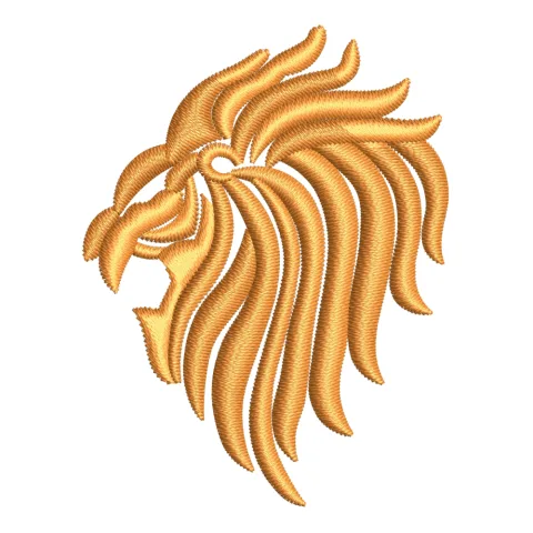 Lion Pride Head Embroidery Design