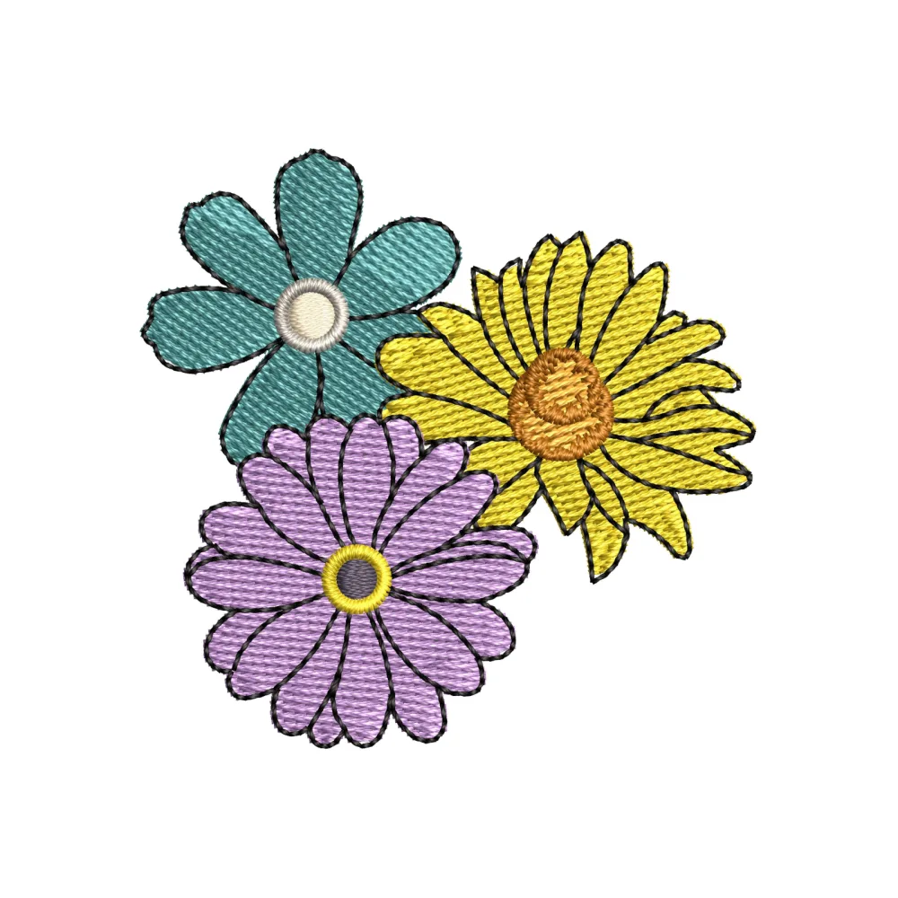 Flowers Embroidery Design