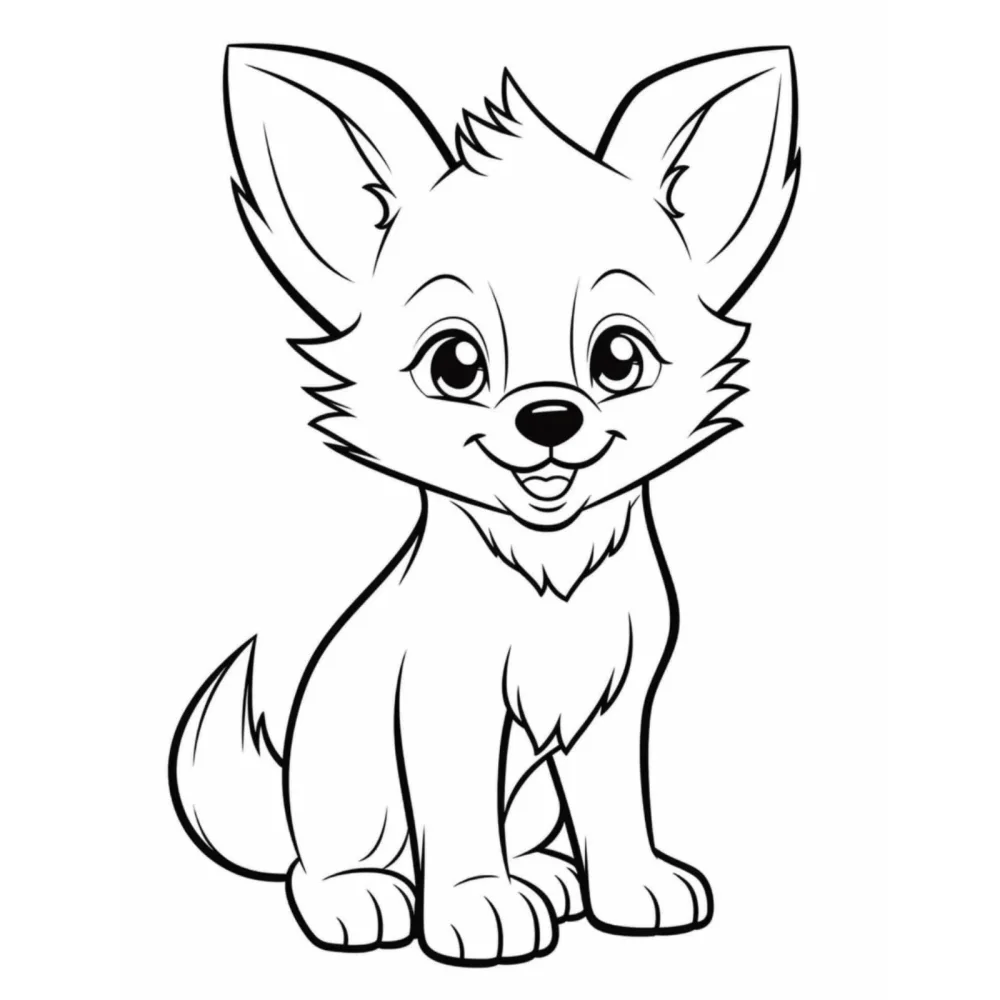 Cute Baby Animals Coloring Book