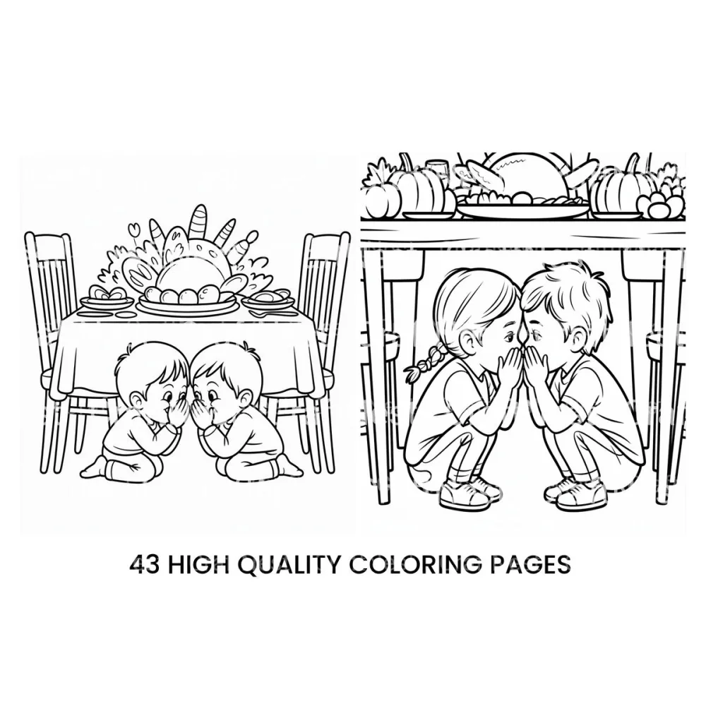 Autumn Harvest Cornucopia Coloring Books