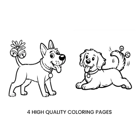 Playful Puppy Dogs Coloring Books