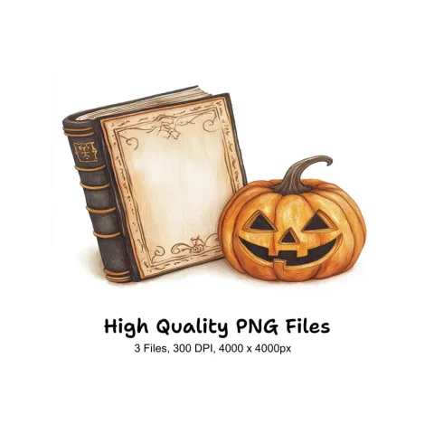 Halloween Jack Lantern Clipart Bundle