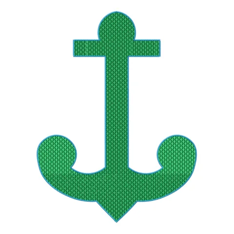 Big Anchor Embroidery Design